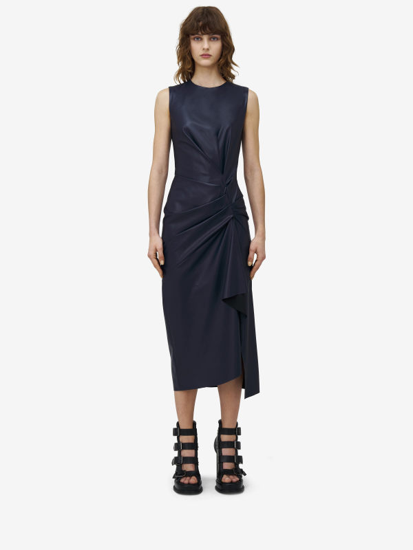 ALEXANDER MCQUEEN - Twisted Drape Pencil Dress - Item 833565Q5APG4100